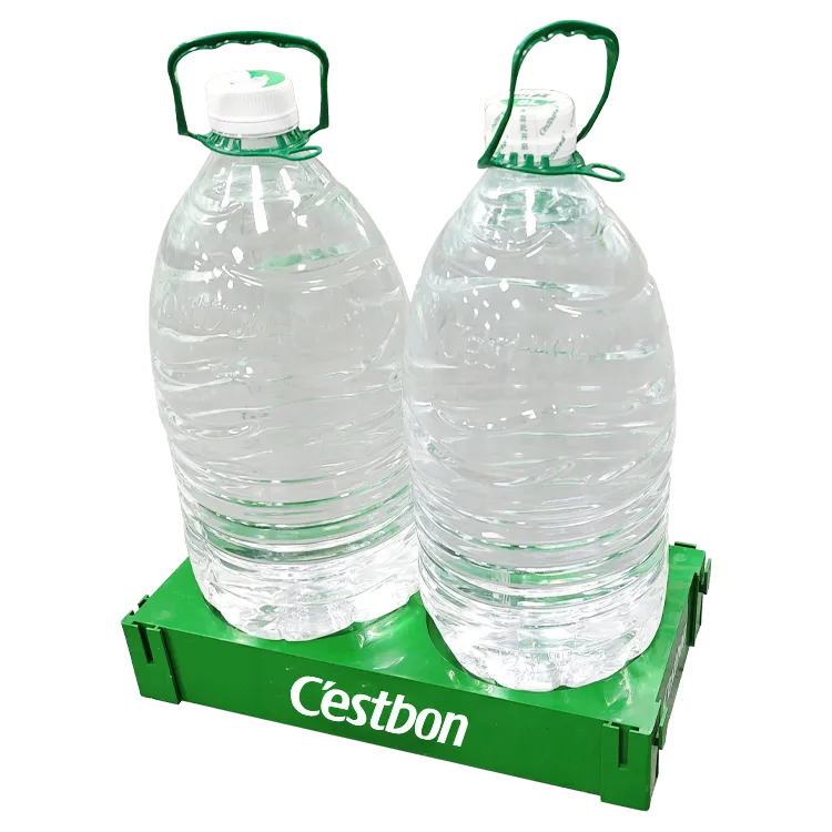 Desktop & Floor Plastic Display Stand for 12.8L Barrel Drinking Water | Modular Retail POP Display