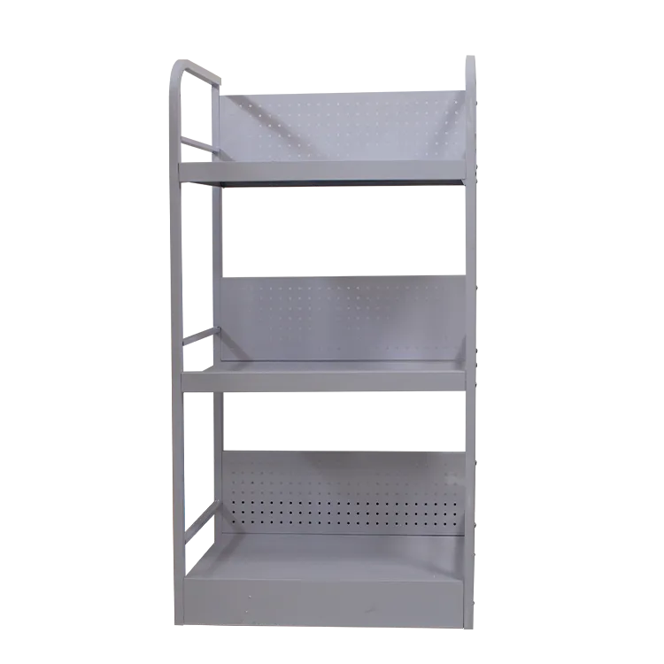 Supermarket Retail Metal Shelving | Heavy Duty Floor POP Display for FMCG