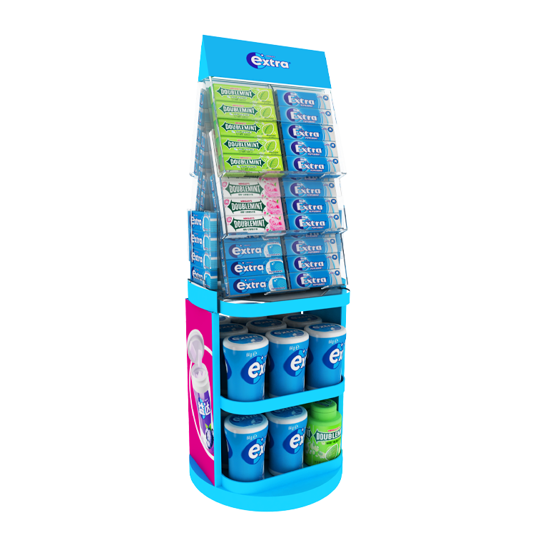 Retail Plastic Injection Molding Modular Display Rack for Gum and Mint Candy