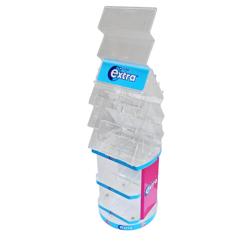 Modular Injection Molded Retail Display Rack for Gum & Mint Candy | Custom POP Display Manufacturer