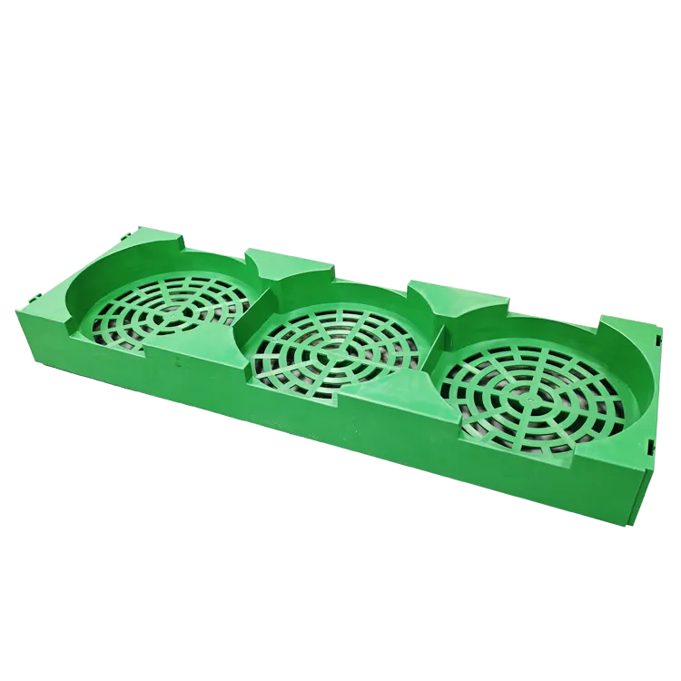 3-Barrel Drinking Water Plastic Floor Display Stand 