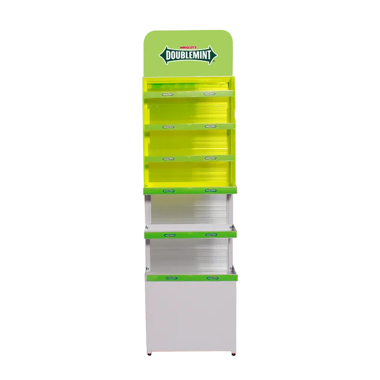 Custom Metal and Acrylic Candy Display Stand | Fluorescent POP Display Manufacturer