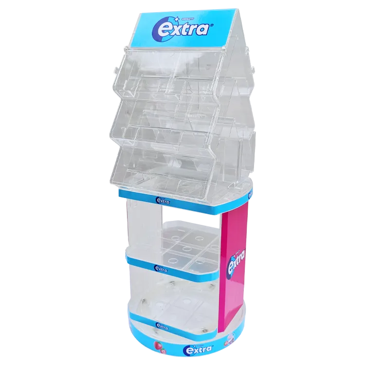 Modular Injection Molded Retail Display Rack for Gum & Mint Candy | Custom POP Display Manufacturer