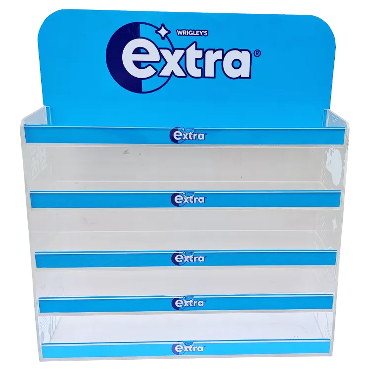 Estante de exhibición POP personalizado de acrílico para caramelos en estanterías comerciales | Exhibición para chicles y caramelos refrescantes | FuliDisplay