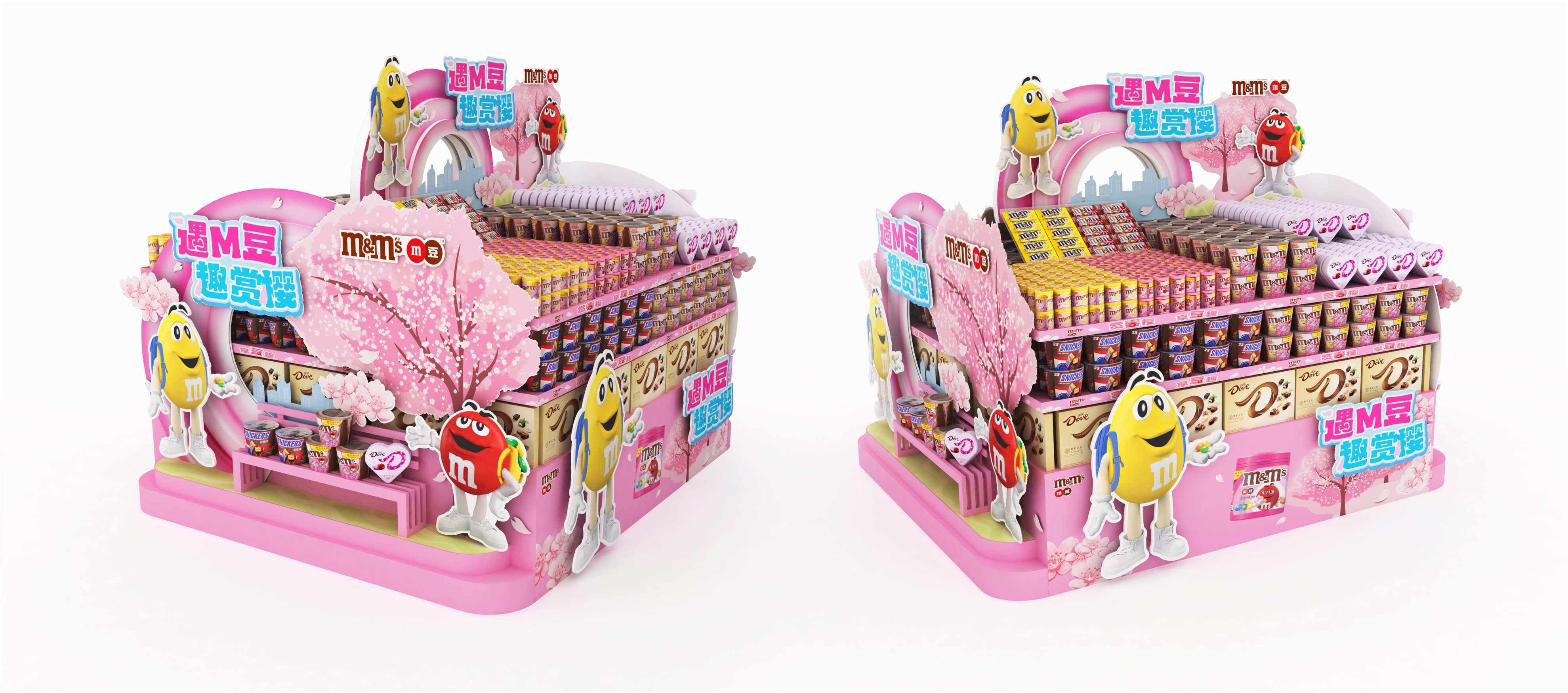 Modular POP display with themed visual panels for seasonal retail promotions.jpg