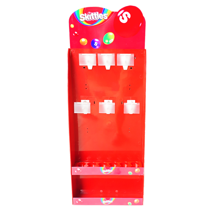 Estantería de exhibición de plástico moldeado por inyección para colgar en tiendas de dulces