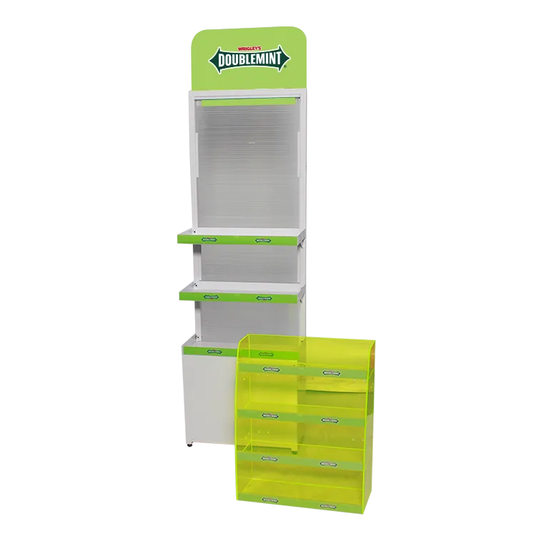 Custom Metal and Acrylic Candy Display Stand | Fluorescent POP Display Manufacturer
