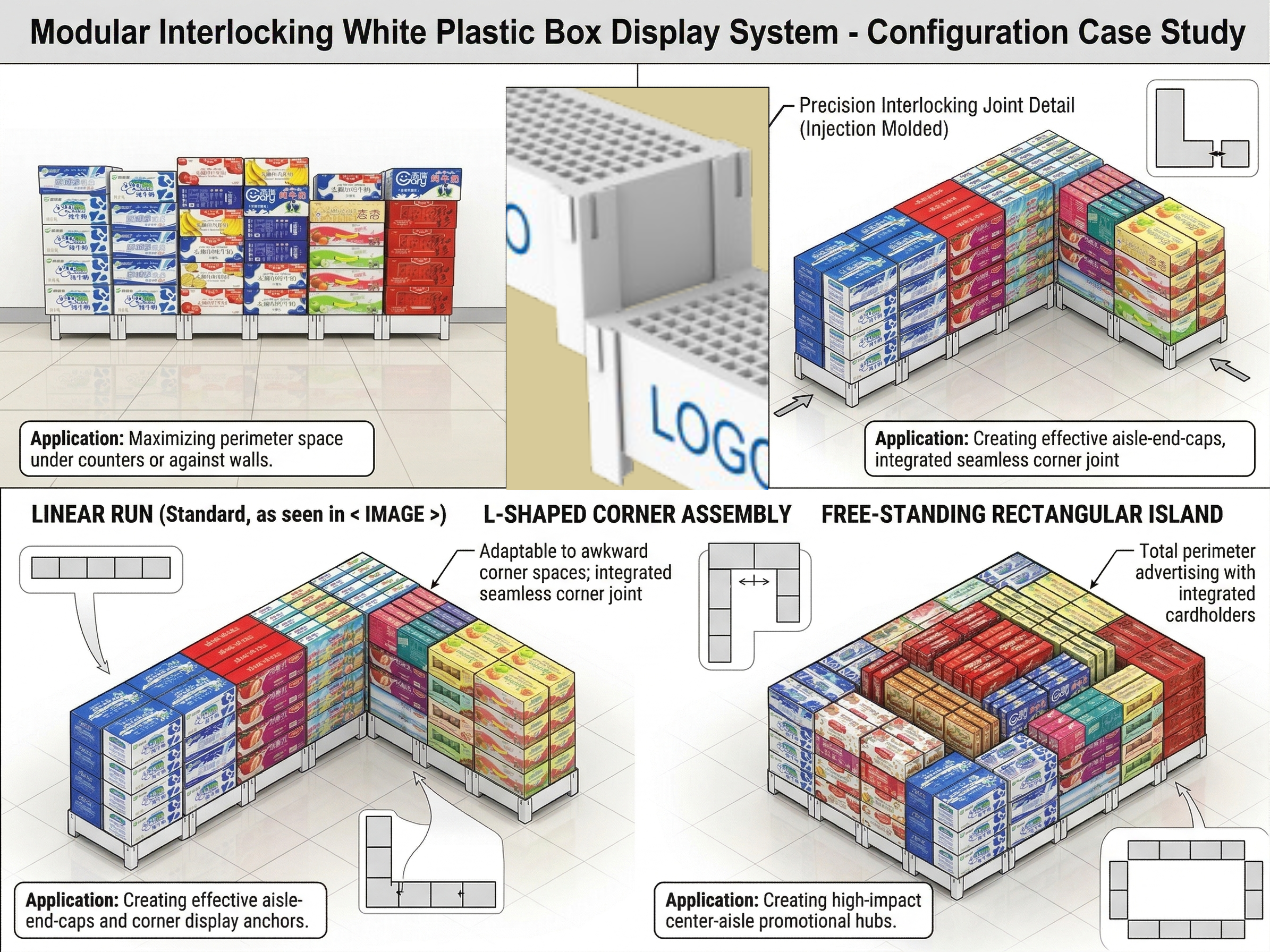Modular Injection-Molded Display Bases—Ending the 