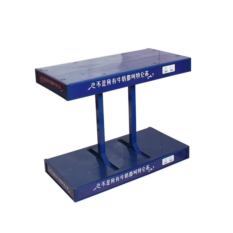 Modular Plastic Injection-Molded Milk & Beverage Case Display Rack | Custom POP Display for FMCG