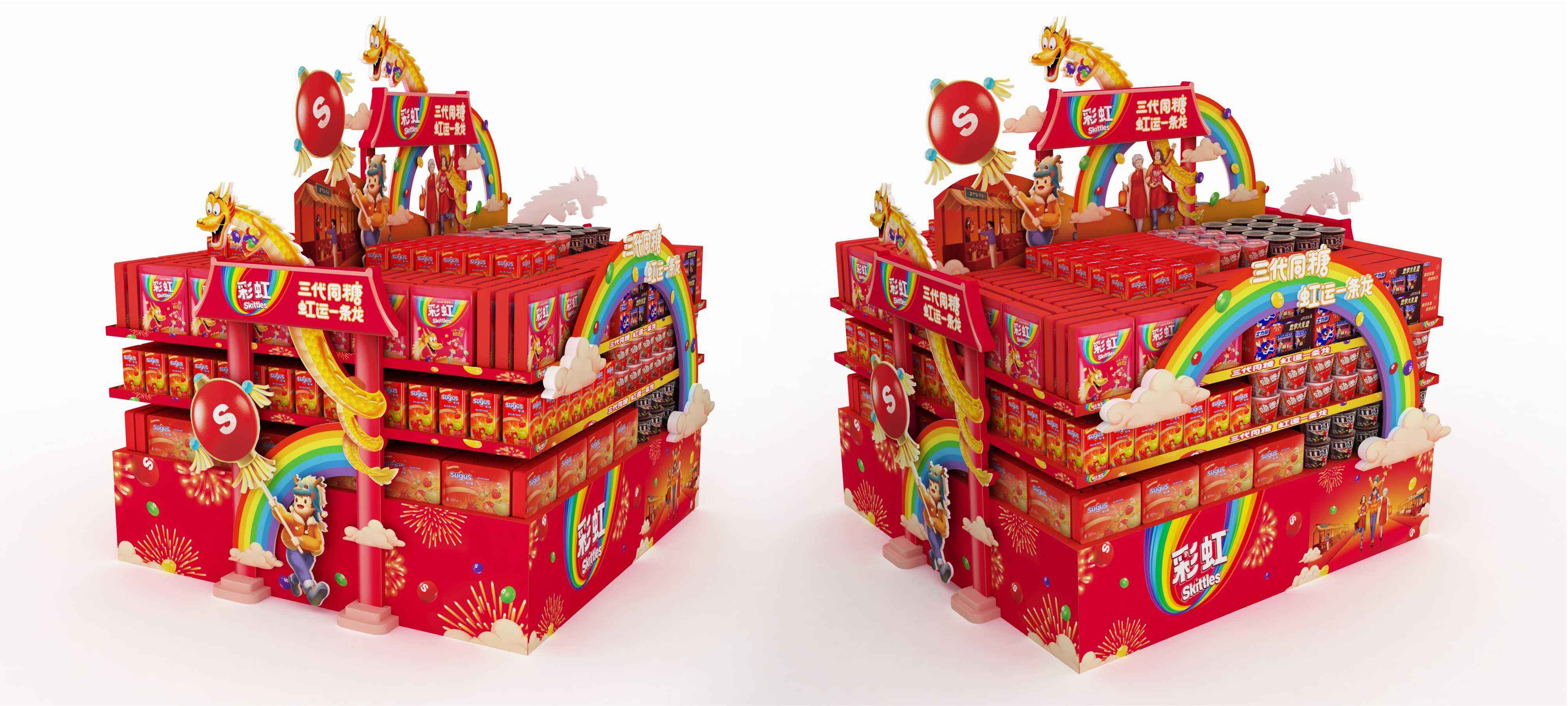 Retail modular POP display with customizable thematic graphics for in-store activation.jpg