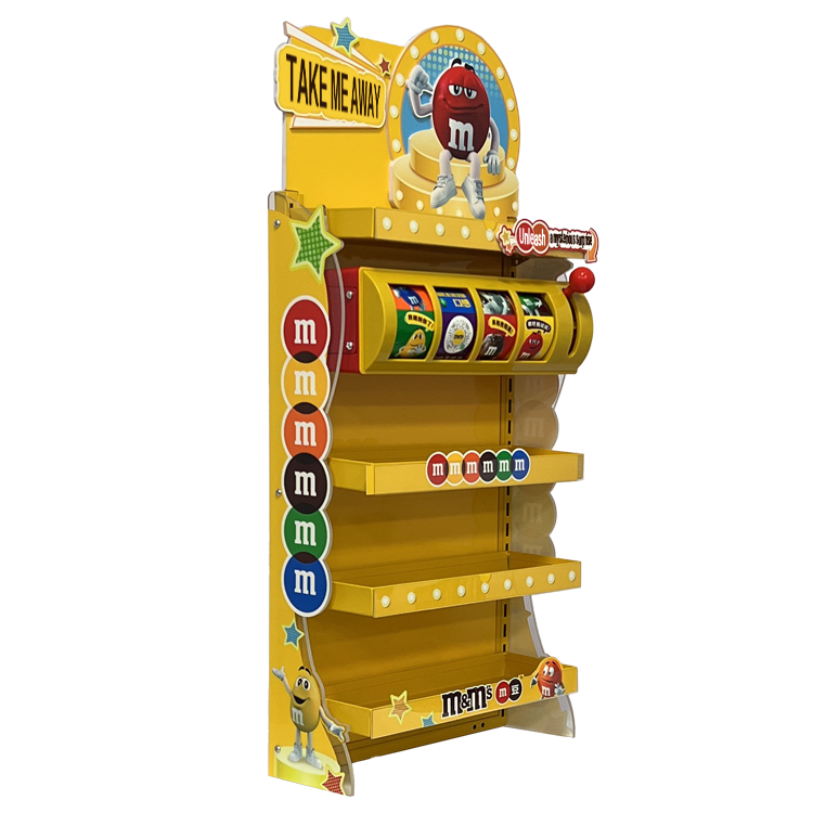 Mini Interactive POP Display Rack for Snacks & Candy | Slot Machine Style Retail Display