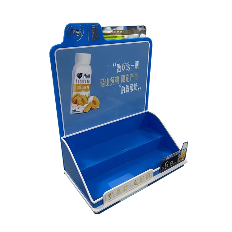 One-Piece Injection Molded Desktop POP Display Rack | Custom Retail Display for FMCG