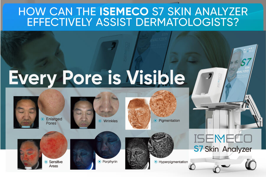 How can the Isemeco S7 Skin Analyzer effectively assist dermatologists?