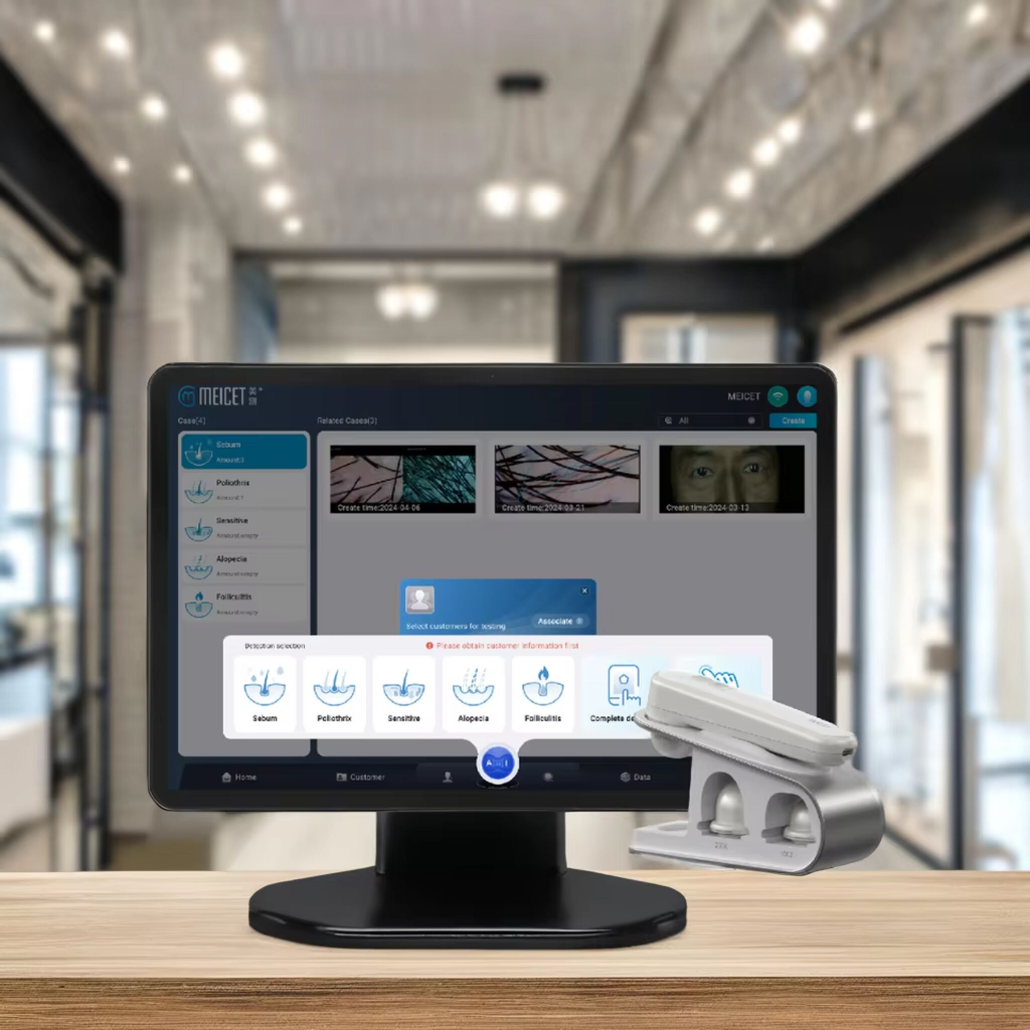 Measure Progress with Skin Hair Analyzer