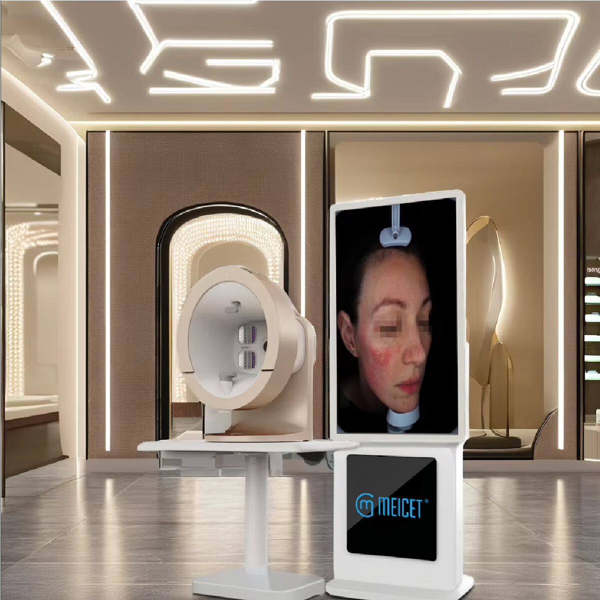 Interface with different Beauty Products and brands