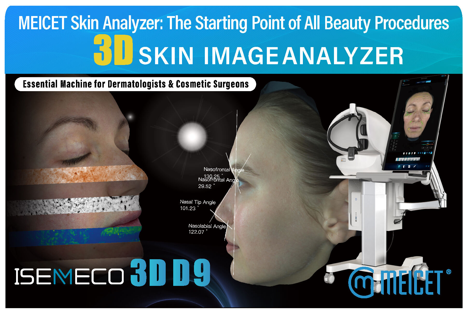 MEICET ISEMECO D9 3D Skin Analyzer： The Starting Point of All Beauty Procedures