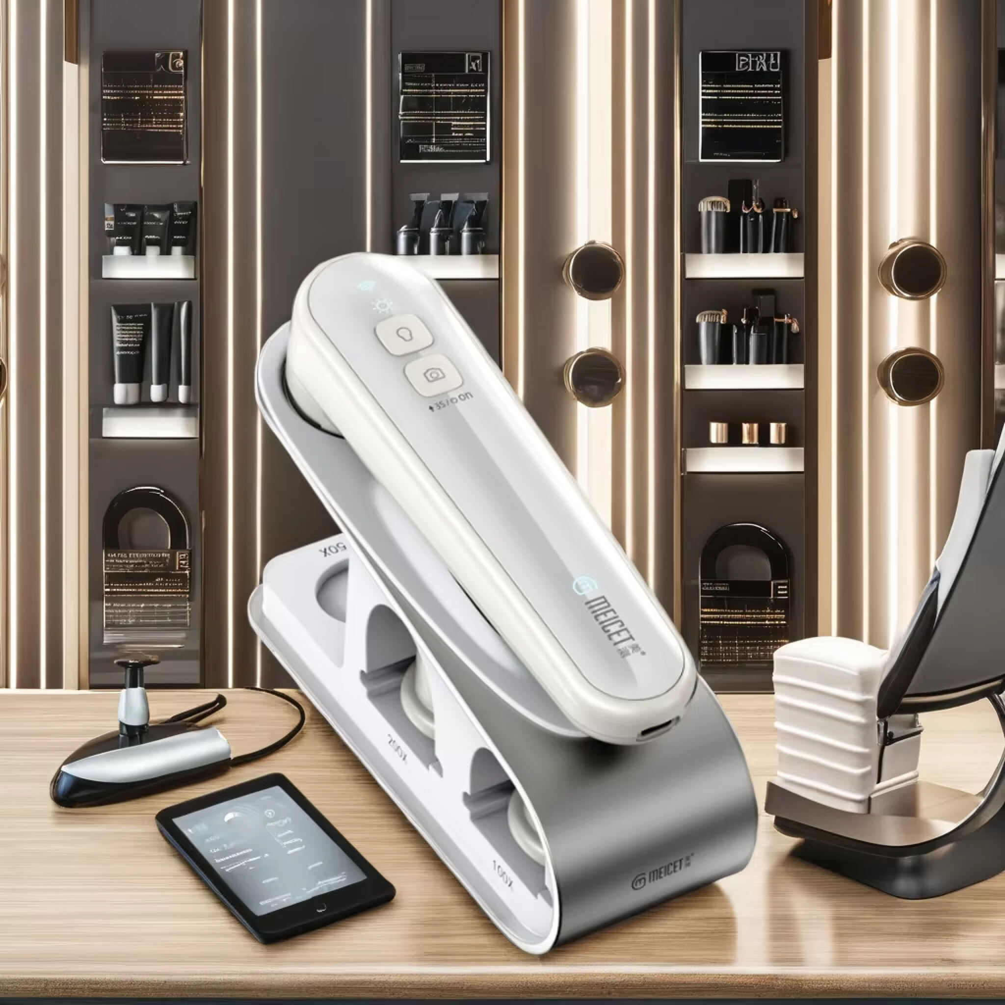 The System Sounds And Interconnects With other hair care provision systems.