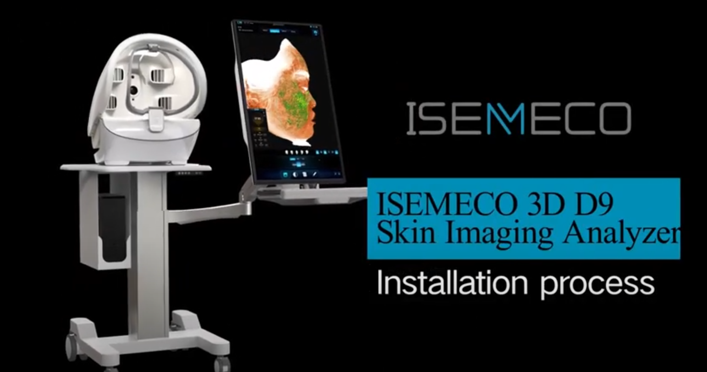 The installation video of D9 3D Skin Analyzer