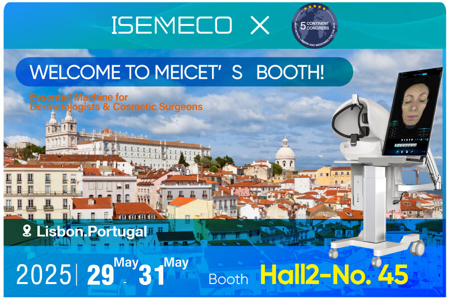 Penganalisis Kulit 3D D9 ISEMECO Menarik Perhatian di Pameran Perubatan Estetik 5CC Lisbon pada 29-31 Mei 2025 | FIL Lisboa, Portugal | Booth Hall2-No.45