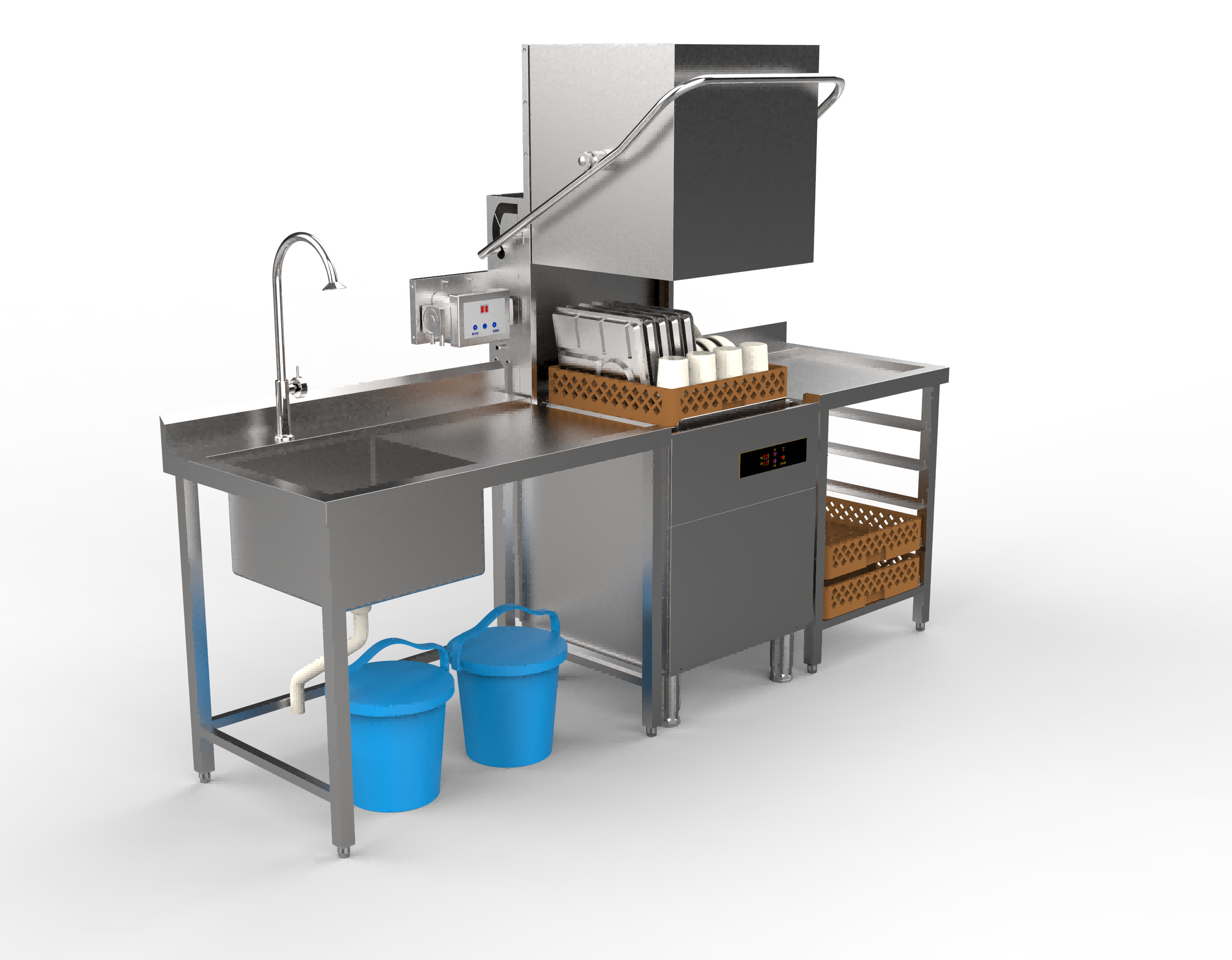 Commercial kitchen dishwashers industrial dishwashing machine | Hood ...