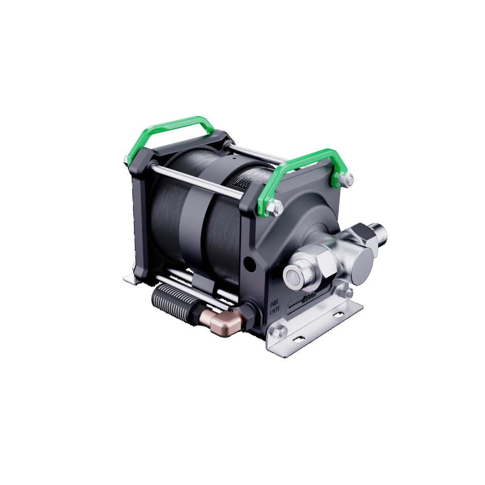 Double-Drive Single-Acting Air Driven Liquid Pumps