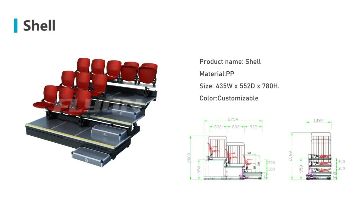 Shell Retractable Bleacher details