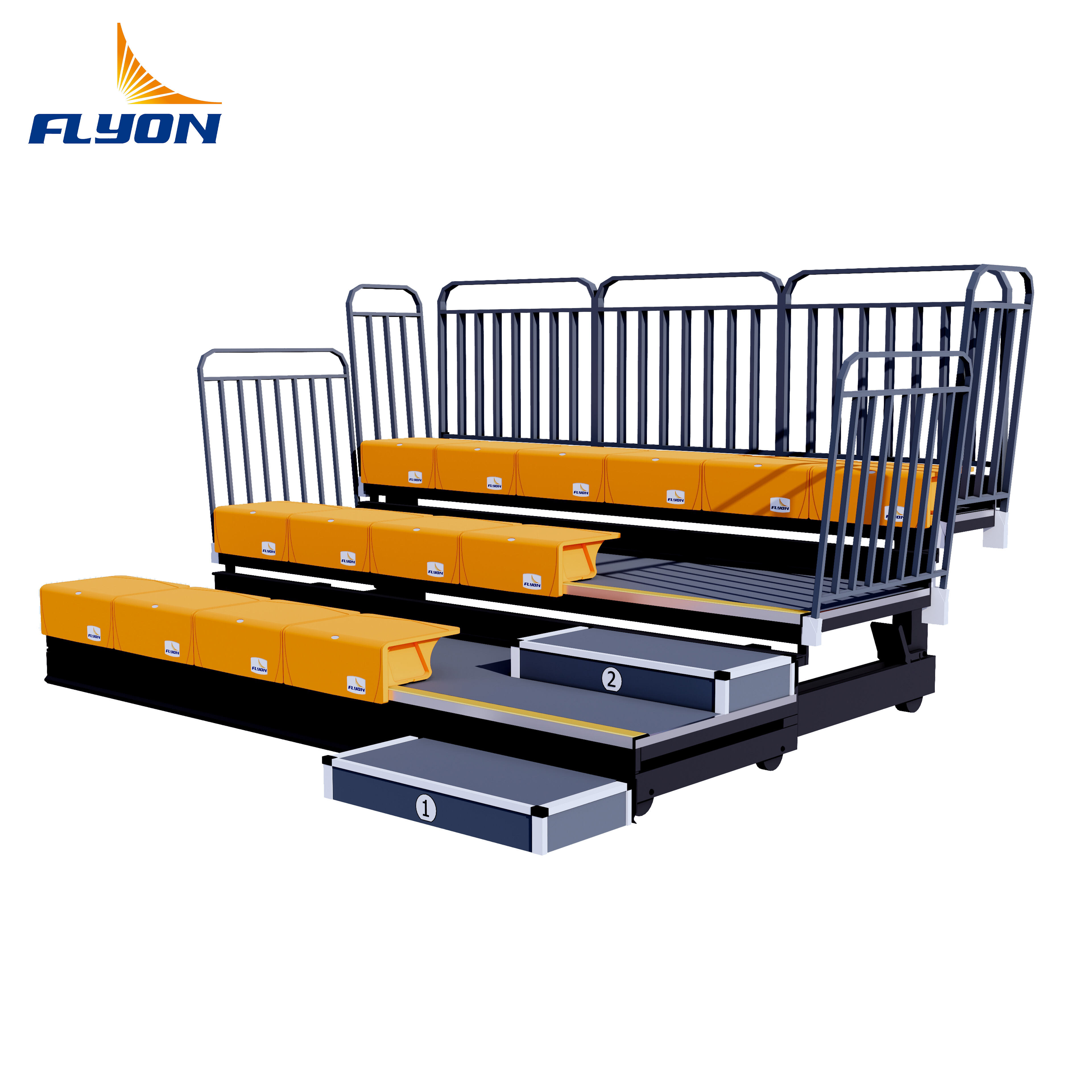 Könnyű, hordozható nézőtéri ülőhelyek könnyű mozgatás érdekében