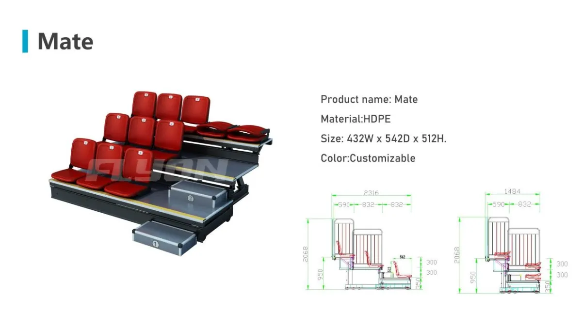 Mate Retractable Bleacher details