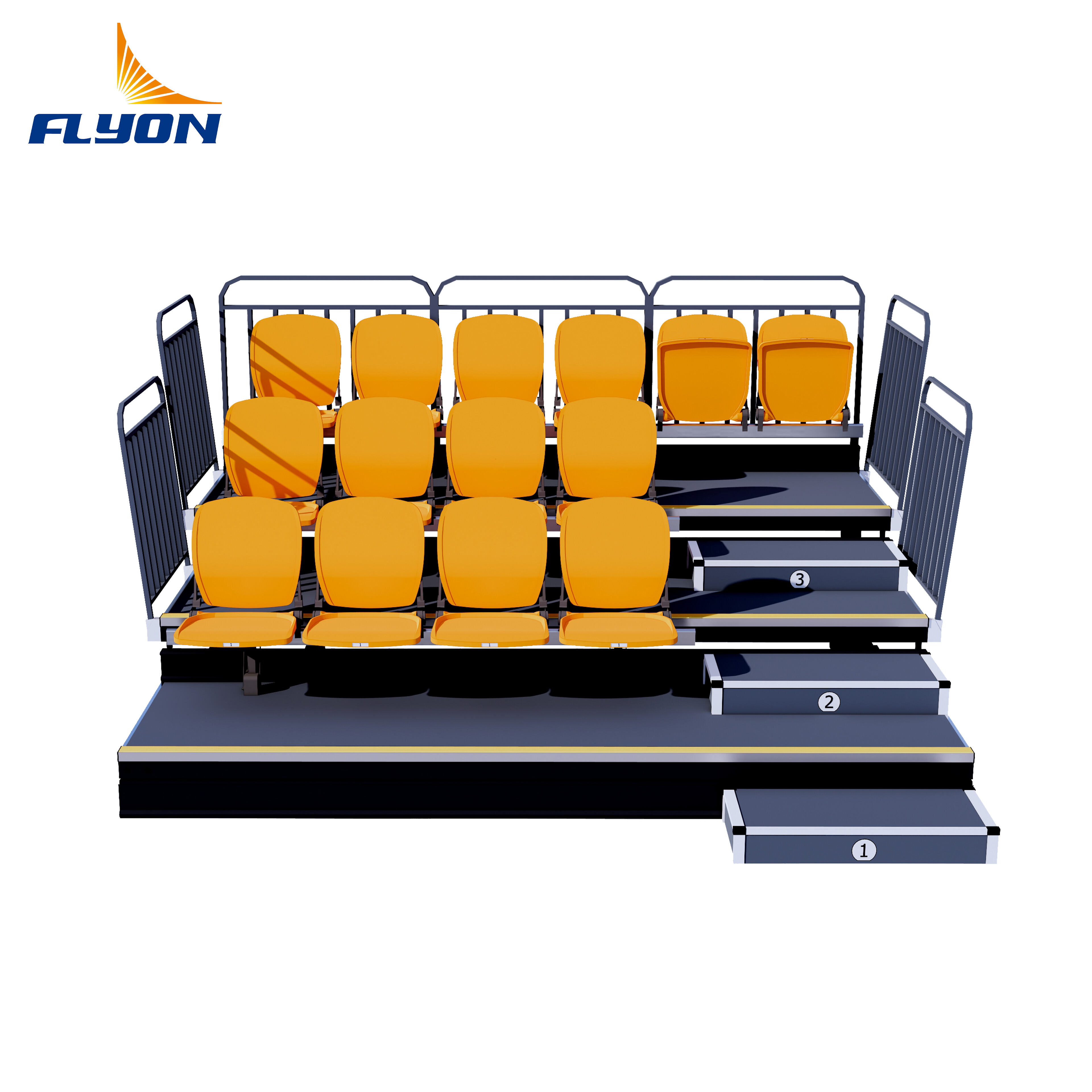 Lightweight Portable Bleachers for Easy Setup