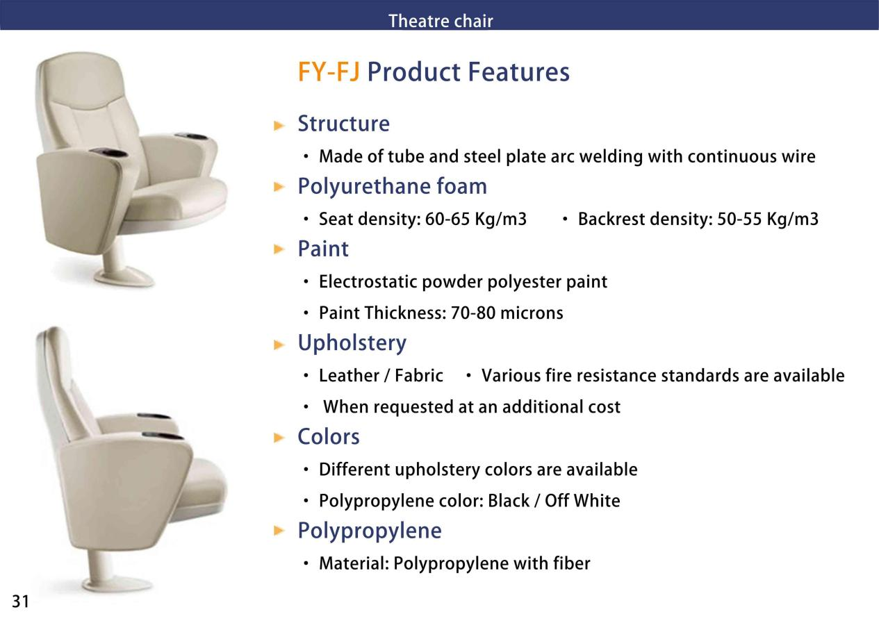 Theater Chair - FY-FJ details