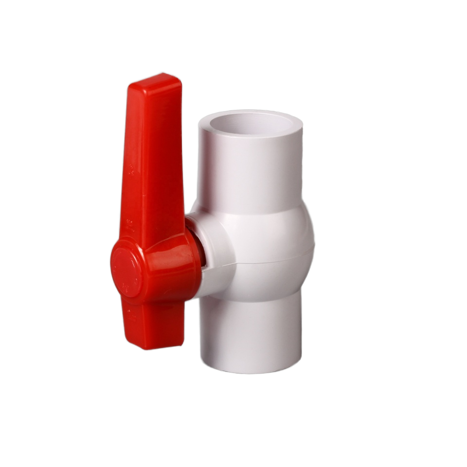 PVC Red Handle Compact Ball Valve