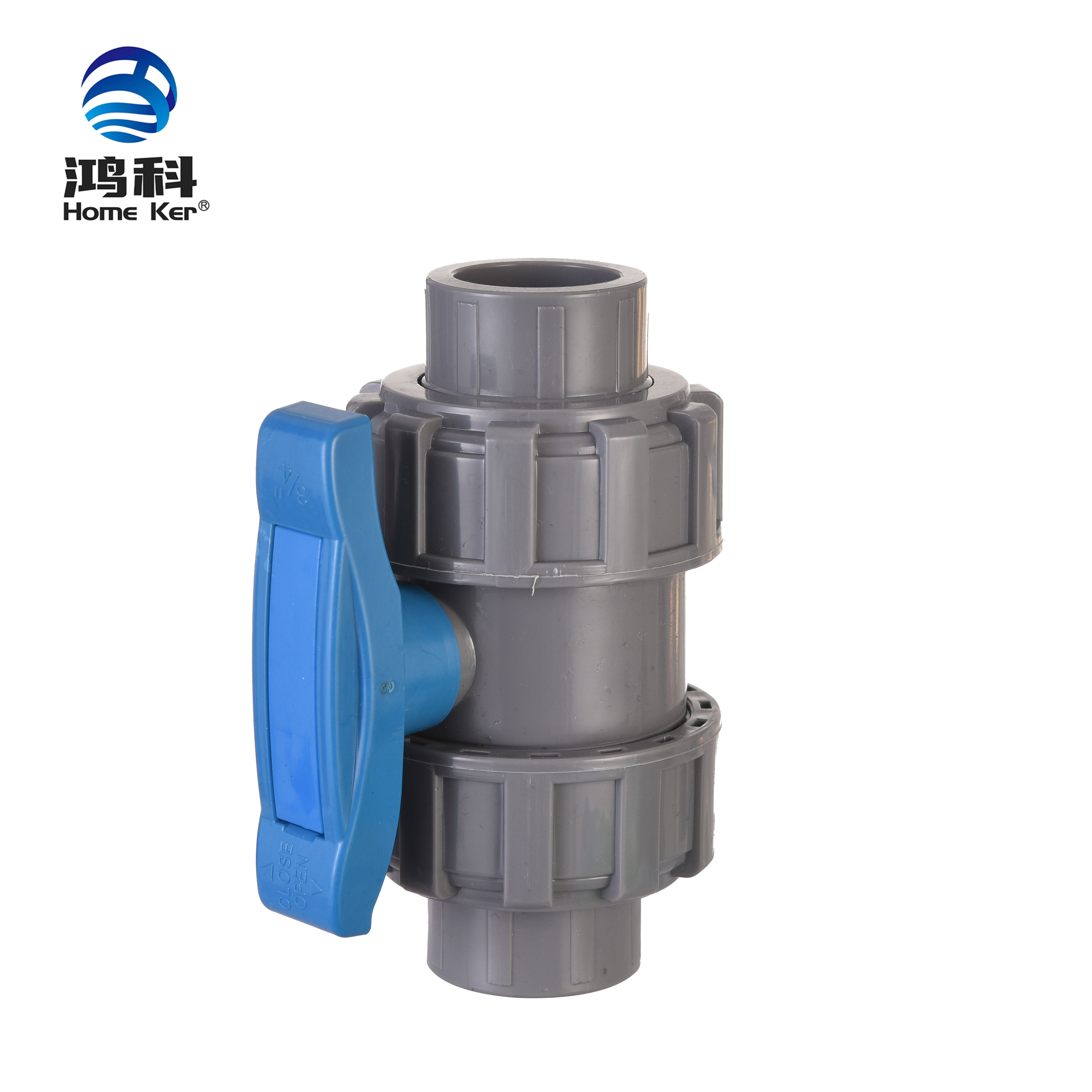 New PVC/UPVC True Double Union Ball Valve with Thread Socket Connection for Low Pressure Irrigation OEM Supported