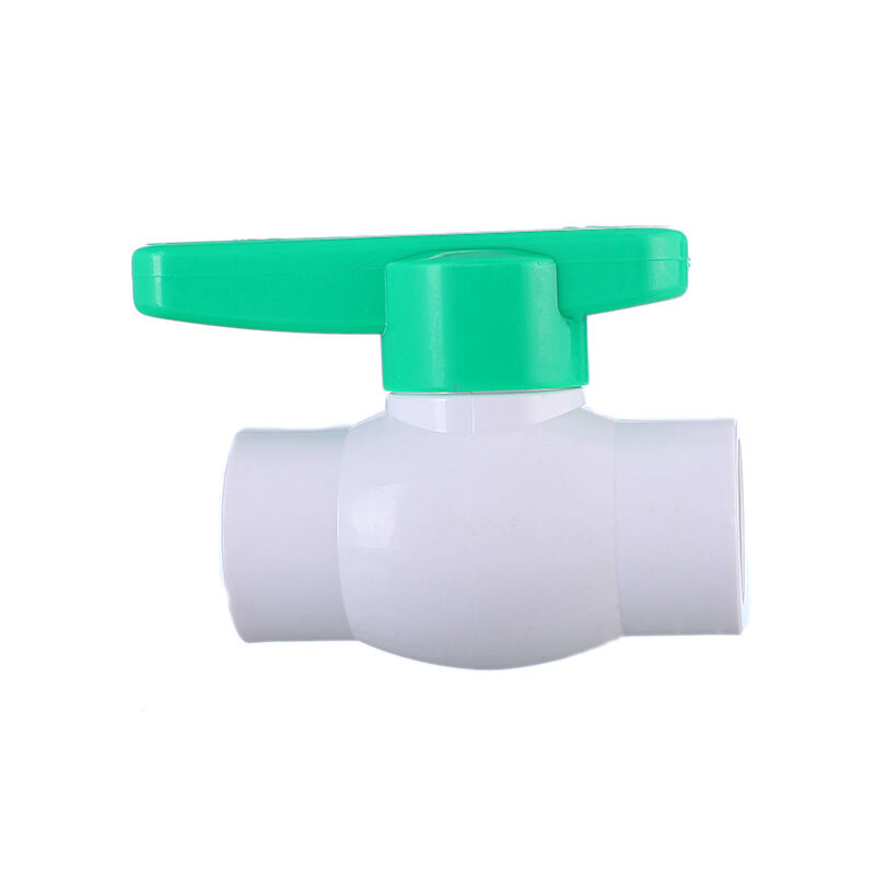 ข้อต่อทรงลูกบอลพลาสติก PVC คุณภาพสูง UPVC Ball Valve