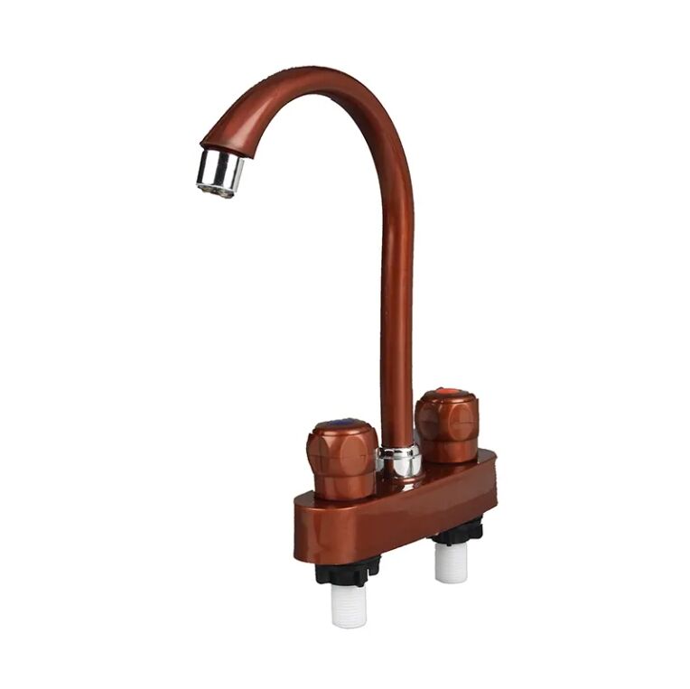 Custom Support Color Three Hole Basin Faucets Contemporary Wall Mounted For Kitchen