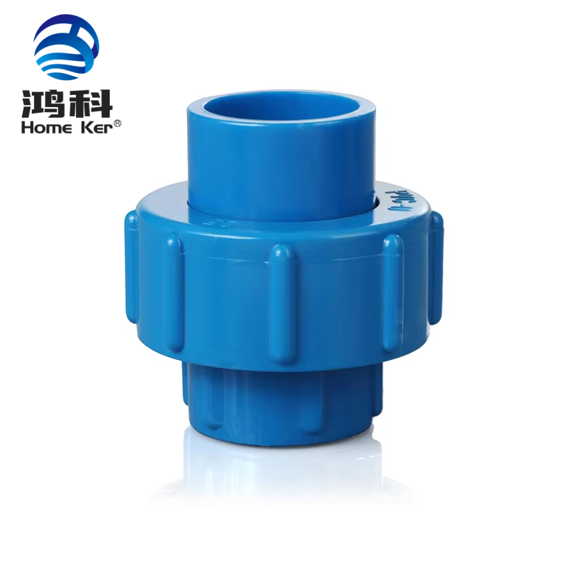 PVC PN10 DIN Union Pipe Fitting Deep Blue Easy to Handle Philippines 