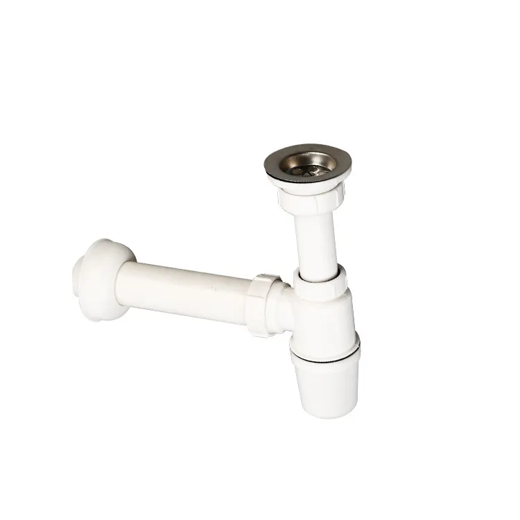 Hot sale factory price WC bathroom outlet pipe washroom plastic p trap cess-pipe anti clogging for basin