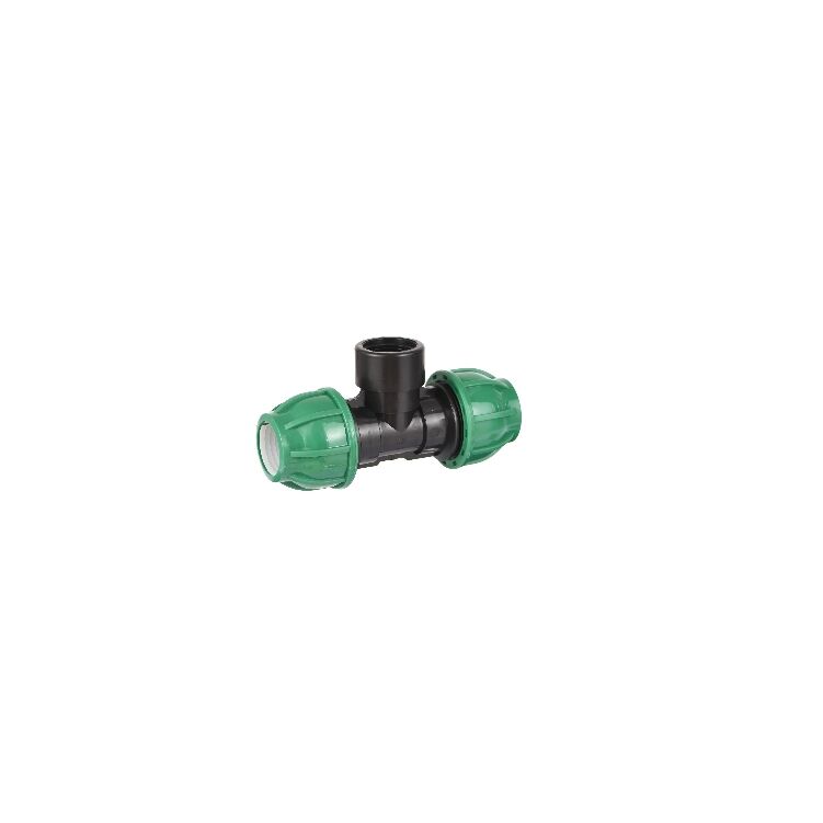 PPC FEMALE TEE PP Compression Fittings Irrigation Water Pipe Fittings