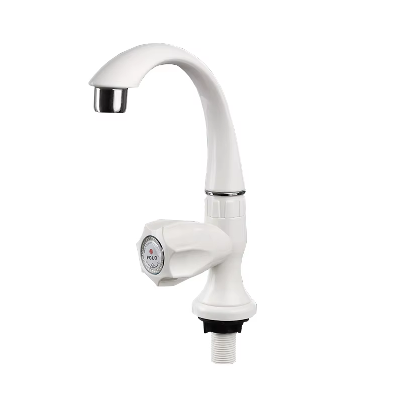 HongKe Mini Swan Cock Kitchen Faucet White Color Easy to Operate Good durability