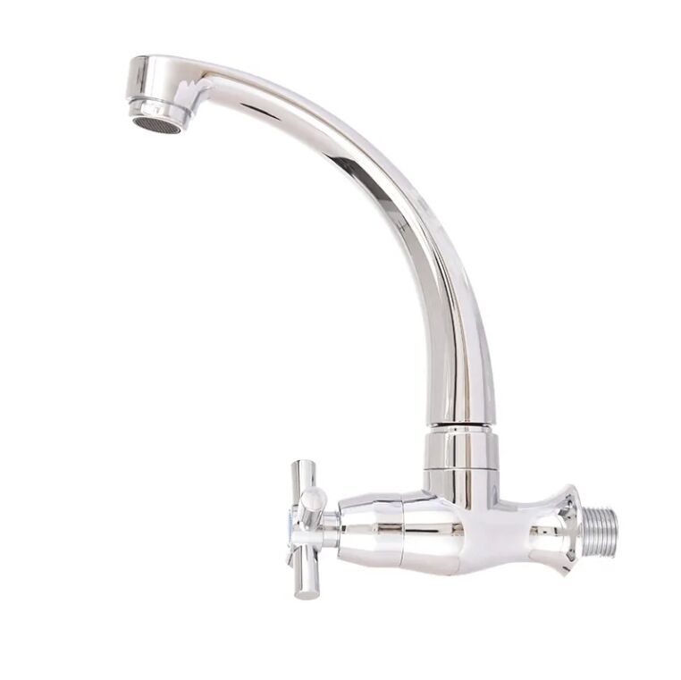 Fashion Design Cheap Faucet Plastic ABS Mixer Water Tap Cross Handle Kitchen