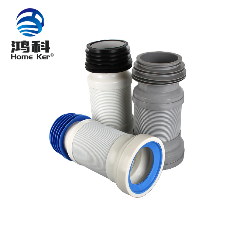 Pan connector with grey color 4-inch Toilet Connection Pipe