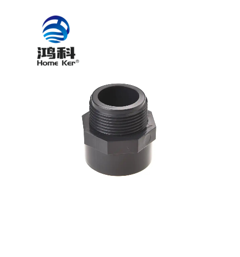 HongKe ASTM D2467 PVC SCH80 Male Adapter Pipe Fitting Connect Dark Grey Dubai