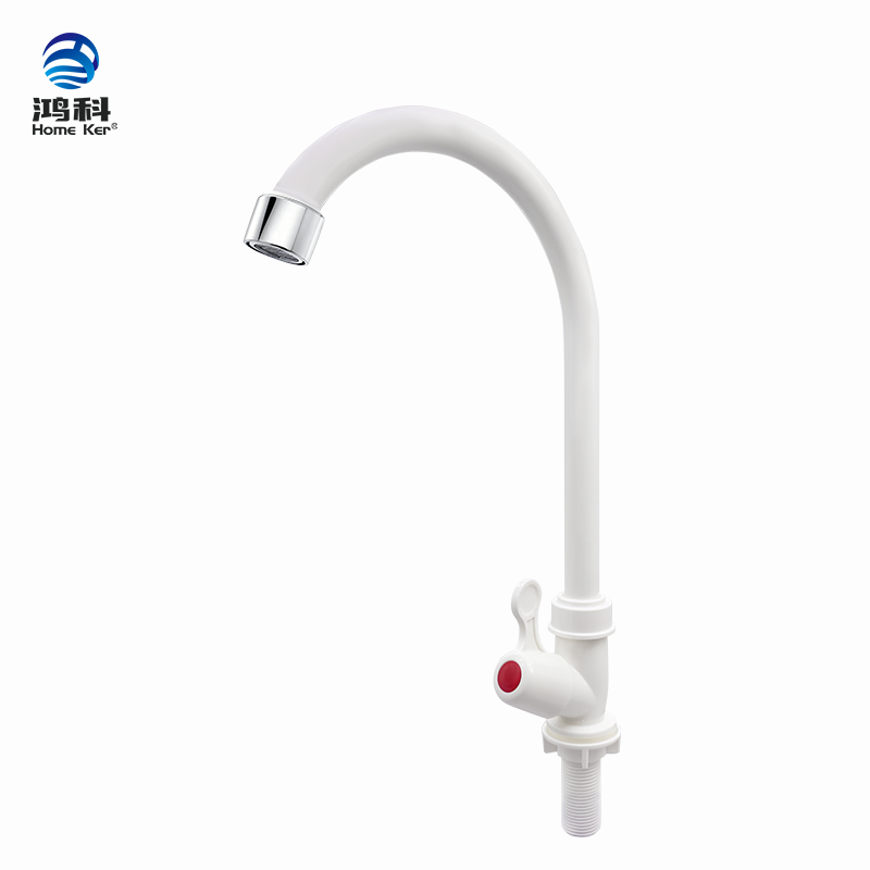 ก๊อกน้ำติดเคาน์เตอร์ดีไซน์ทันสมัย ขายตรงจากโรงงานฮงเก๋อ ผลิตจากพีวีซี เหมาะสำหรับใช้ในครัว พร้อมแกนวาล์วพลาสติก