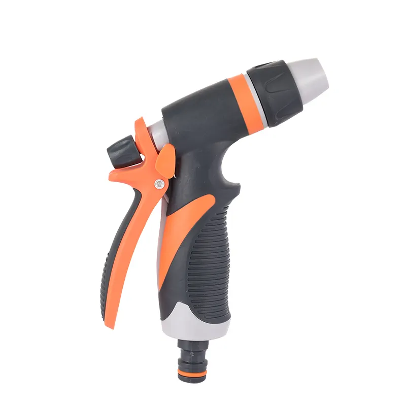 New Outdoor Garden Water Pipe Spray Gun Anti -slippage Handle Garden watering irrigation Tool Metal Flower Nozzle