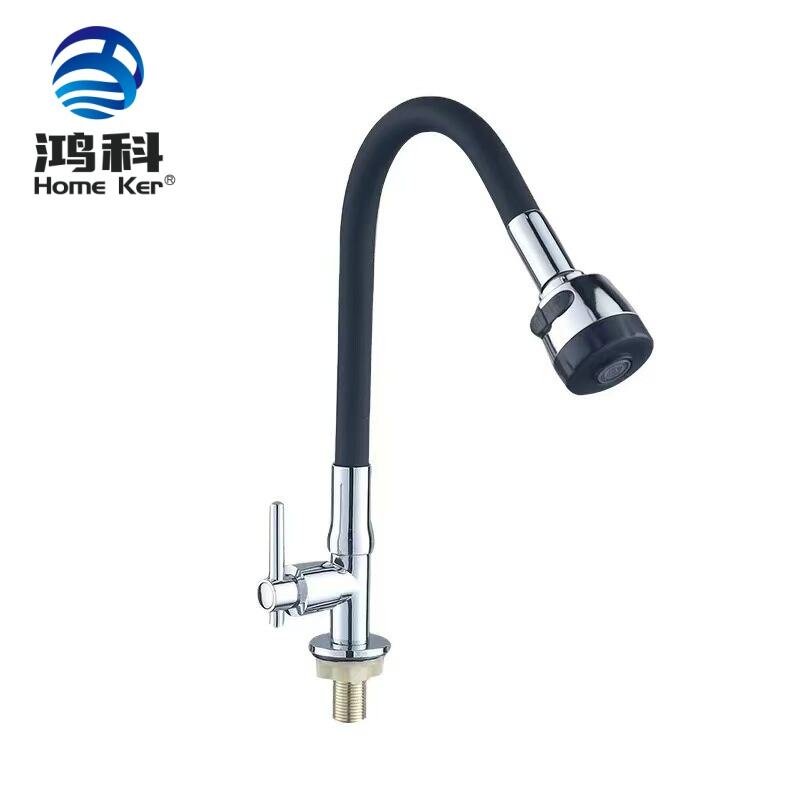 Ipapakilala ang Exquisite Big Drill Wheel Heavy-Silicon Universal Electroplated Vase Vertical Faucet