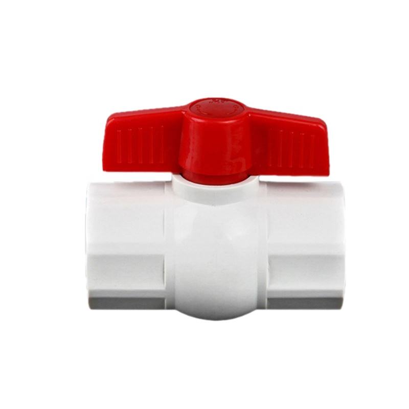 ANSI PVC Ball Valve Free Sample - Red Butterfly Handle Wholesale