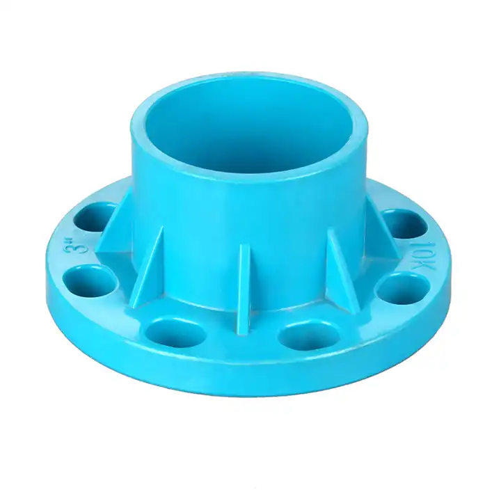 HongKe PVC Flange Blue Color Pipe Connector Skillful Manufacture Thailand