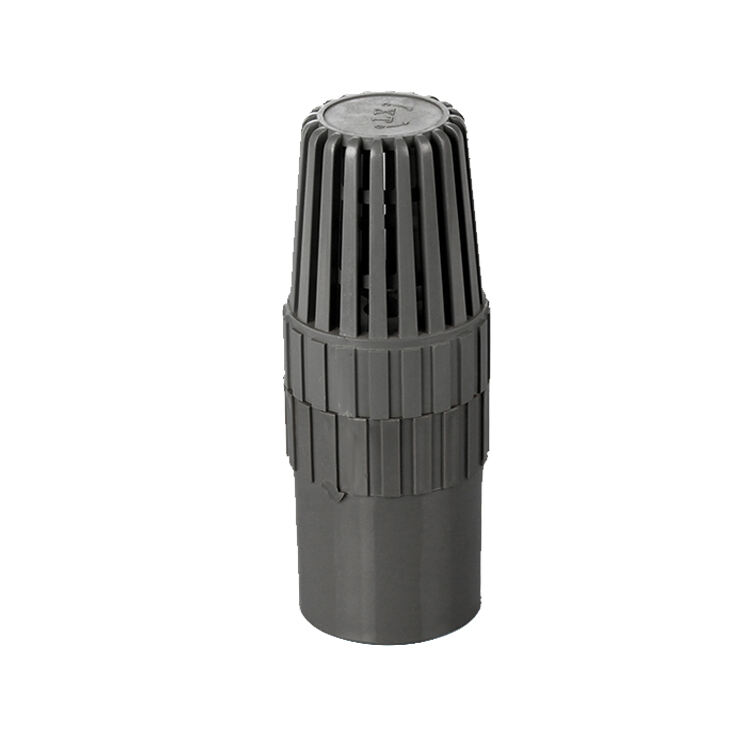 Plastic PVC Threaded Spring Foot Valve Low Price Hdpe Pipe Fitting PVC Plastic Foot Valve