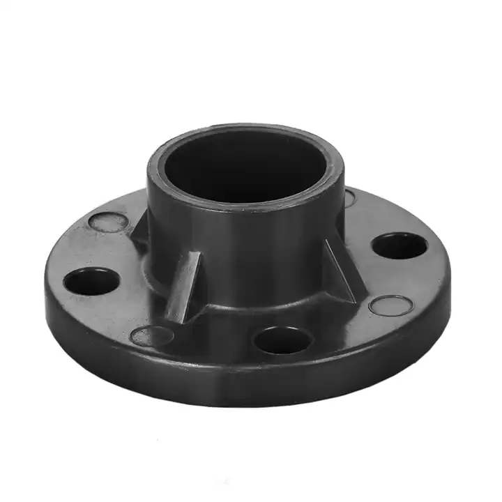 HongKe PVC Flange Grey Color Good Sealing Easy for Installation Corrosion Resistance