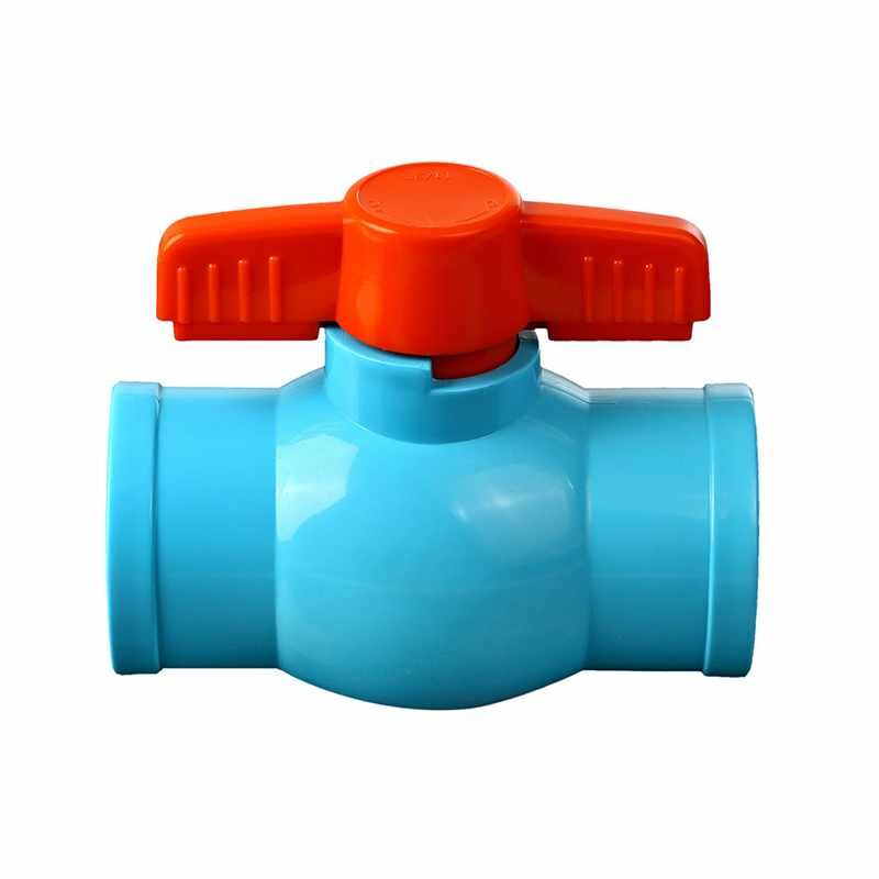 High Quality PVC Ball Valve 1/2 Inch-2 Inch Red Handle Socket Ball Valve