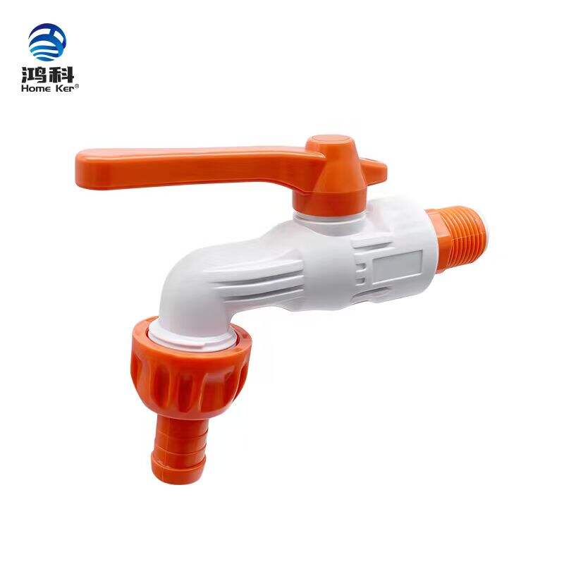 ก๊อกน้ำพีวีซีคุณภาพสูง ขนาด 1/2 นิ้ว แบบกำหนดเอง พร้อมหัวพลาสติก ดีไซน์ทันสมัย สำหรับห้องน้ำและเครื่องซักผ้า